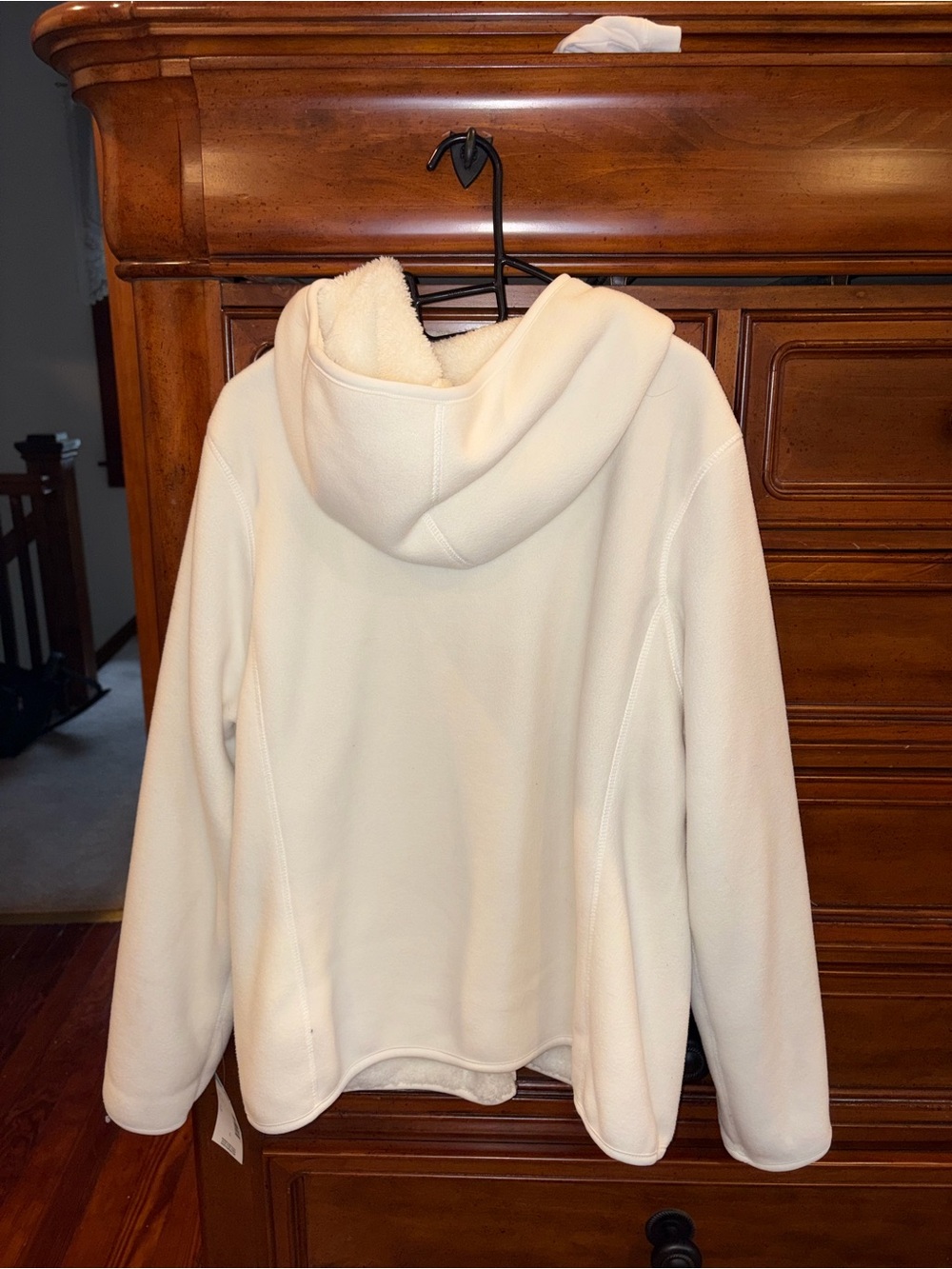NWT Laura Scott Reversible Sherpa Zip Hoodie Jacket - Picture 3 of 8